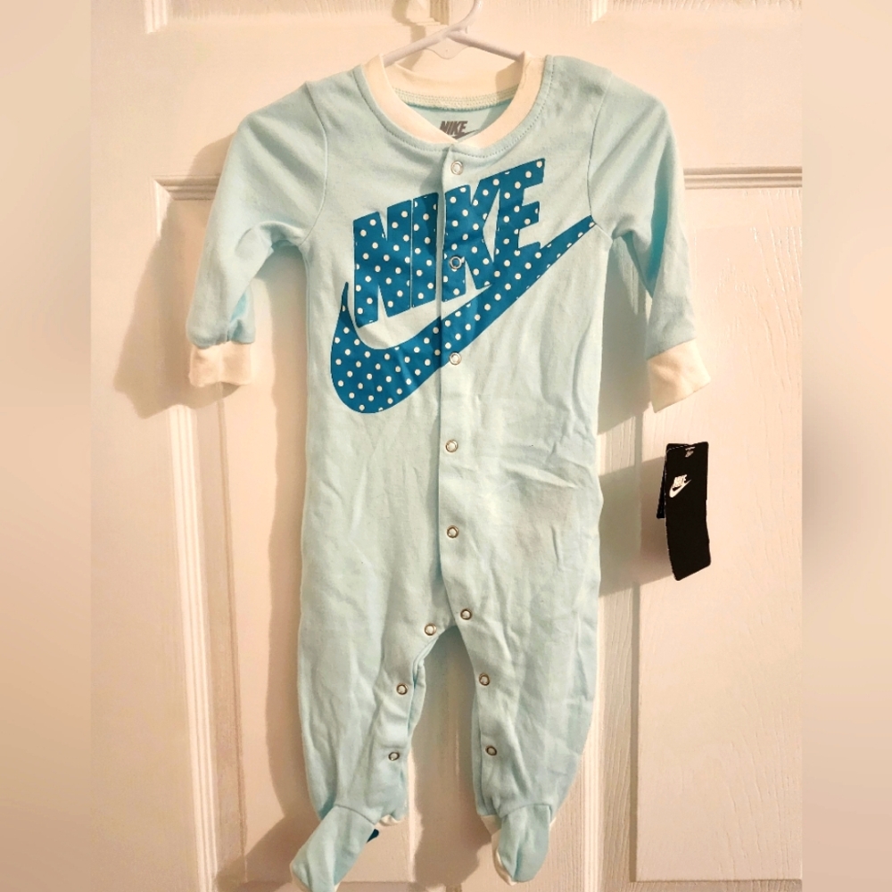 Nike Kids Blue One Piece Footie